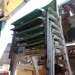 LOTE 263 - 06 CADEIRAS COM ACENTO BASE DE FERRO E ENCOSTO EM PLÁSTICO. (NO ESTADO) ATENÇÃO! FAZER A VISITAÇÃO ANTES DE ARREMATAR, NÃO SABEMOS SE FUNCIONA. LEILÃO NÃO TEM GARANTIA E NEM DEVOLUÇÃO, SUJEITO A POSSÍVEIS AVARIAS VISÍVEIS/OCULTAS E/OU AUSÊNCIA DE COMPONENTES.