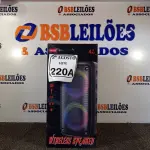 LOTE 220 - 01 CAIXA DE SOM BLUETOOTH 4X2”. (NO ESTADO) ATENÇÃO! FAZER A VISITAÇÃO ANTES DE ARREMATAR, NÃO SABEMOS SE FUNCIONA. LEILÃO NÃO TEM GARANTIA E NEM DEVOLUÇÃO, SUJEITO A POSSÍVEIS AVARIAS VISÍVEIS/OCULTAS E/OU AUSÊNCIA DE COMPONENTES.