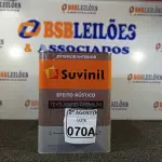 LOTE 070 - 01 LATA DE TINTA TEXTURATTO PREMIUM EFEITO RÚSTICO INTERIOR/EXTERIOR SUVINIL 25KG.. (NO ESTADO) ATENÇÃO! FAZER A VISITAÇÃO ANTES DE ARREMATAR, NÃO SABEMOS SE FUNCIONA. LEILÃO NÃO TEM GARANTIA E NEM DEVOLUÇÃO, SUJEITO A POSSÍVEIS AVARIAS VISÍVEIS/OCULTAS E/OU AUSÊNCIA DE COMPONENTES.