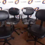 LOTE 468 - 04 CADEIRAS PARA ESCRITÓRIO BASE GIRATÓRIA. (NO ESTADO) ATENÇÃO! FAZER A VISITAÇÃO ANTES DE ARREMATAR, NÃO SABEMOS SE FUNCIONA. LEILÃO NÃO TEM GARANTIA E NEM DEVOLUÇÃO, SUJEITO A POSSÍVEIS AVARIAS VISÍVEIS/OCULTAS E/OU AUSÊNCIA DE COMPONENTES.