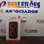 LOTE 045 - 01 CAIXA DE SOM MULTIMÍDIA SEM FIO MARCA XTRAD MODELO XDG-96 (NOVO) (NO ESTADO) ATENÇÃO! FAZER A VISITAÇÃO ANTES DE ARREMATAR, NÃO SABEMOS SE FUNCIONA. LEILÃO NÃO TEM GARANTIA E NEM DEVOLUÇÃO, SUJEITO A POSSÍVEIS AVARIAS VISÍVEIS/OCULTAS E/OU AUSÊNCIA DE COMPONENTES.