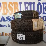 LOTE 073 - 03 – PNEUS DIVERSOS (NO ESTADO, NÃO SABEMOS SE FUNCIONA. LEILÃO NÃO TEM GARANTIA E NEM DEVOLUÇÃO, SUJEITO A POSSÍVEIS AVARIAS VISÍVEIS/OCULTAS E/OU AUSÊNCIA DE COMPONENTES)