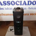 LOTE 076 - 01 - CAIXA DE SOM PHILCO PCX16000 1600W PRETO - BIVOLT (NO ESTADO, NÃO SABEMOS SE FUNCIONA. LEILÃO NÃO TEM GARANTIA E NEM DEVOLUÇÃO, SUJEITO A POSSÍVEIS AVARIAS VISÍVEIS/OCULTAS E/OU AUSÊNCIA DE COMPONENTES)