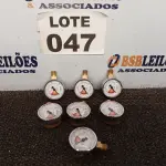 LOTE 047 - 07 – MANÔMETROS (NO ESTADO, NÃO SABEMOS SE FUNCIONA. LEILÃO NÃO TEM GARANTIA E NEM DEVOLUÇÃO, SUJEITO A POSSÍVEIS AVARIAS VISÍVEIS/OCULTAS E/OU AUSÊNCIA DE COMPONENTES)