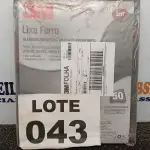 LOTE 043 - 50 - FOLHAS LIXA FERRO 221T GRÃO P100 225X275MM (NO ESTADO, NÃO SABEMOS SE FUNCIONA. LEILÃO NÃO TEM GARANTIA E NEM DEVOLUÇÃO, SUJEITO A POSSÍVEIS AVARIAS VISÍVEIS/OCULTAS E/OU AUSÊNCIA DE COMPONENTES)