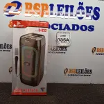 LOTE 035 - 01 RÁDIO PORTÁTIL COM BLUETOOTH 01 MICROFONE É CONTROLE MARCA GRASEP MODELO D-S32 (NOVO) (NO ESTADO) ATENÇÃO! FAZER A VISITAÇÃO ANTES DE ARREMATAR, NÃO SABEMOS SE FUNCIONA. LEILÃO NÃO TEM GARANTIA E NEM DEVOLUÇÃO, SUJEITO A POSSÍVEIS AVARIAS VISÍVEIS/OCULTAS E/OU AUSÊNCIA DE COMPONENTES.