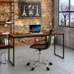 LOTE 159 - 01 - MESA DE ESCRITÓRIO STUDIO NOGAL 150 CM (NO ESTADO, NÃO SABEMOS SE FUNCIONA. LEILÃO NÃO TEM GARANTIA E NEM DEVOLUÇÃO, SUJEITO A POSSÍVEIS AVARIAS VISÍVEIS/OCULTAS E/OU AUSÊNCIA DE COMPONENTES)