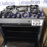 LOTE 127 - 01 - FOGÃO SUGGAR NEO MAX 5 BOCAS INOX MESA DE VIDRO FGV503PRIX BIVOLT (NO ESTADO, NÃO SABEMOS SE FUNCIONA. LEILÃO NÃO TEM GARANTIA E NEM DEVOLUÇÃO, SUJEITO A POSSÍVEIS AVARIAS VISÍVEIS/OCULTAS E/OU AUSÊNCIA DE COMPONENTES)
