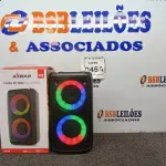 LOTE 045 - 01 CAIXA DE SOM MULTIMÍDIA SEM FIO MARCA XTRAD MODELO XDG-96 (NOVO) (NO ESTADO) ATENÇÃO! FAZER A VISITAÇÃO ANTES DE ARREMATAR, NÃO SABEMOS SE FUNCIONA. LEILÃO NÃO TEM GARANTIA E NEM DEVOLUÇÃO, SUJEITO A POSSÍVEIS AVARIAS VISÍVEIS/OCULTAS E/OU AUSÊNCIA DE COMPONENTES.