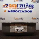 LOTE 192 - 01 CUBA INOX N1 AÇO 304 3.1/2 46X30X17 FABRINOX. (NO ESTADO) ATENÇÃO! FAZER A VISITAÇÃO ANTES DE ARREMATAR, NÃO SABEMOS SE FUNCIONA. LEILÃO NÃO TEM GARANTIA E NEM DEVOLUÇÃO, SUJEITO A POSSÍVEIS AVARIAS VISÍVEIS/OCULTAS E/OU AUSÊNCIA DE COMPONENTES.