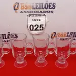 LOTE 025 - 06 COPOS PARA CAPUCCINO. (NO ESTADO) ATENÇÃO! FAZER A VISITAÇÃO ANTES DE ARREMATAR, NÃO SABEMOS SE FUNCIONA. LEILÃO NÃO TEM GARANTIA E NEM DEVOLUÇÃO, SUJEITO A POSSÍVEIS AVARIAS VISÍVEIS/OCULTAS E/OU AUSÊNCIA DE COMPONENTES.