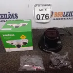 LOTE 076 - 01 CAMERA IP DOME. (NO ESTADO) ATENÇÃO! FAZER A VISITAÇÃO ANTES DE ARREMATAR, NÃO SABEMOS SE FUNCIONA. LEILÃO NÃO TEM GARANTIA E NEM DEVOLUÇÃO, SUJEITO A POSSÍVEIS AVARIAS VISÍVEIS/OCULTAS E/OU AUSÊNCIA DE COMPONENTES.