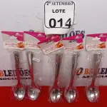 LOTE 014 - 05 KITS DE COLHERES COM 06 PEÇAS CADA. (NO ESTADO) ATENÇÃO! FAZER A VISITAÇÃO ANTES DE ARREMATAR, NÃO SABEMOS SE FUNCIONA. LEILÃO NÃO TEM GARANTIA E NEM DEVOLUÇÃO, SUJEITO A POSSÍVEIS AVARIAS VISÍVEIS/OCULTAS E/OU AUSÊNCIA DE COMPONENTES.