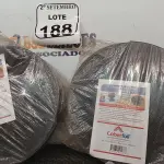 LOTE 188 - 03 ROLOS FIXADOR DE MANTA TERMICA P/ TELHADO 20M COBERFOIL. (NO ESTADO) ATENÇÃO! FAZER A VISITAÇÃO ANTES DE ARREMATAR, NÃO SABEMOS SE FUNCIONA. LEILÃO NÃO TEM GARANTIA E NEM DEVOLUÇÃO, SUJEITO A POSSÍVEIS AVARIAS VISÍVEIS/OCULTAS E/OU AUSÊNCIA DE COMPONENTES.