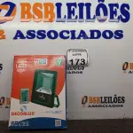 LOTE 173 - 01 REFLETOR DECORLED SUPERLED 220V 50W RGB PT – DECORLUX NOVO. (NO ESTADO) ATENÇÃO! FAZER A VISITAÇÃO ANTES DE ARREMATAR, NÃO SABEMOS SE FUNCIONA. LEILÃO NÃO TEM GARANTIA E NEM DEVOLUÇÃO, SUJEITO A POSSÍVEIS AVARIAS VISÍVEIS/OCULTAS E/OU AUSÊNCIA DE COMPONENTES.