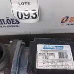 LOTE 093 - 01 MOTOBOMBA CENTRIFUGA HIDROMASSAGEM MODELO ECH-100I POTÊNCIA 1CV. (NO ESTADO) ATENÇÃO! FAZER A VISITAÇÃO ANTES DE ARREMATAR, NÃO SABEMOS SE FUNCIONA. LEILÃO NÃO TEM GARANTIA E NEM DEVOLUÇÃO, SUJEITO A POSSÍVEIS AVARIAS VISÍVEIS/OCULTAS E/OU AUSÊNCIA DE COMPONENTES.