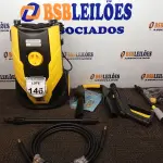LOTE 146 - 01 LAVADORA DE ALTA PRESSÃO 220V. (NO ESTADO) ATENÇÃO! FAZER A VISITAÇÃO ANTES DE ARREMATAR, NÃO SABEMOS SE FUNCIONA. LEILÃO NÃO TEM GARANTIA E NEM DEVOLUÇÃO, SUJEITO A POSSÍVEIS AVARIAS VISÍVEIS/OCULTAS E/OU AUSÊNCIA DE COMPONENTES.