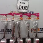LOTE 008 - 05 KITS DE COLHERES COM 06 PEÇAS CADA. (NO ESTADO) ATENÇÃO! FAZER A VISITAÇÃO ANTES DE ARREMATAR, NÃO SABEMOS SE FUNCIONA. LEILÃO NÃO TEM GARANTIA E NEM DEVOLUÇÃO, SUJEITO A POSSÍVEIS AVARIAS VISÍVEIS/OCULTAS E/OU AUSÊNCIA DE COMPONENTES.