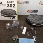 LOTE 302 - 01 - ASPIRADOR ROBÔ PHILCO PAS08C - BIVOLT (NO ESTADO, NÃO SABEMOS SE FUNCIONA. LEILÃO NÃO TEM GARANTIA E NEM DEVOLUÇÃO, SUJEITO A POSSÍVEIS AVARIAS VISÍVEIS/OCULTAS E/OU AUSÊNCIA DE COMPONENTES)