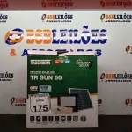 LOTE 175 - 01 REFLETOR LED SOLAR TR SUN 60W 6500K – TASHIBRA NOVO. (NO ESTADO) ATENÇÃO! FAZER A VISITAÇÃO ANTES DE ARREMATAR, NÃO SABEMOS SE FUNCIONA. LEILÃO NÃO TEM GARANTIA E NEM DEVOLUÇÃO, SUJEITO A POSSÍVEIS AVARIAS VISÍVEIS/OCULTAS E/OU AUSÊNCIA DE COMPONENTES.