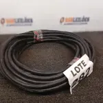 LOTE 282 - 25 METROS MANGUEIRA TRANÇADA PRETA PT300 (NO ESTADO, NÃO SABEMOS SE FUNCIONA. LEILÃO NÃO TEM GARANTIA E NEM DEVOLUÇÃO, SUJEITO A POSSÍVEIS AVARIAS VISÍVEIS/OCULTAS E/OU AUSÊNCIA DE COMPONENTES)