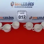 LOTE 012 - 06 XICARAS DE PORCELANA. (NO ESTADO) ATENÇÃO! FAZER A VISITAÇÃO ANTES DE ARREMATAR, NÃO SABEMOS SE FUNCIONA. LEILÃO NÃO TEM GARANTIA E NEM DEVOLUÇÃO, SUJEITO A POSSÍVEIS AVARIAS VISÍVEIS/OCULTAS E/OU AUSÊNCIA DE COMPONENTES.