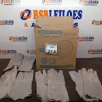 LOTE 214 - 15 LUVAS P/MAO RASPA REF PALMA 20CM BRASIL. (NO ESTADO) ATENÇÃO! FAZER A VISITAÇÃO ANTES DE ARREMATAR, NÃO SABEMOS SE FUNCIONA. LEILÃO NÃO TEM GARANTIA E NEM DEVOLUÇÃO, SUJEITO A POSSÍVEIS AVARIAS VISÍVEIS/OCULTAS E/OU AUSÊNCIA DE COMPONENTES.