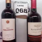 LOTE 068 - 01 GARRAFA DE VINHO FINCA TERRANOSTRA ARGENTINO 2015 750ML E 01 GARRAF DE CHILE RESERVADO CABERNET SAUVIGNON 750ML. (NO ESTADO) ATENÇÃO! FAZER A VISITAÇÃO ANTES DE ARREMATAR, NÃO SABEMOS SE FUNCIONA. LEILÃO NÃO TEM GARANTIA E NEM DEVOLUÇÃO, SUJEITO A POSSÍVEIS AVARIAS VISÍVEIS/OCULTAS E/OU AUSÊNCIA DE COMPONENTES.