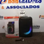 LOTE 064 - 01 – RÁDIO PORTÁTIL COM BLUETOOTH MARCA GRASEP MODELO D-4138.(NOVO) (NO ESTADO, NÃO SABEMOS SE FUNCIONA. LEILÃO NÃO TEM GARANTIA E NEM DEVOLUÇÃO, SUJEITO A POSSÍVEIS AVARIAS