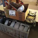 LOTE 171 - 01 FOGÃO COOKTOP E UTENSÍLIOS DIVERSOS. (NO ESTADO) ATENÇÃO! FAZER A VISITAÇÃO ANTES DE ARREMATAR, NÃO SABEMOS SE FUNCIONA. LEILÃO NÃO TEM GARANTIA E NEM DEVOLUÇÃO, SUJEITO A POSSÍVEIS AVARIAS VISÍVEIS/OCULTAS E/OU AUSÊNCIA DE COMPONENTES.