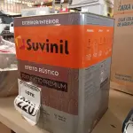 LOTE 220 - 01 LATA DE TINTA SUVINIL EFEITO RUSTICO TEXTURIZADO PRETO 25KG. (NO ESTADO) ATENÇÃO! FAZER A VISITAÇÃO ANTES DE ARREMATAR, NÃO SABEMOS SE FUNCIONA. LEILÃO NÃO TEM GARANTIA E NEM DEVOLUÇÃO, SUJEITO A POSSÍVEIS AVARIAS VISÍVEIS/OCULTAS E/OU AUSÊNCIA DE COMPONENTES.