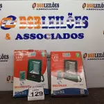 LOTE 129 - 02 REFLETORES DECORLED SUPERLED 220V 50W RGB PT – DECORLUX NOVO. (NO ESTADO) ATENÇÃO! FAZER A VISITAÇÃO ANTES DE ARREMATAR, NÃO SABEMOS SE FUNCIONA. LEILÃO NÃO TEM GARANTIA E NEM DEVOLUÇÃO, SUJEITO A POSSÍVEIS AVARIAS VISÍVEIS/OCULTAS E/OU AUSÊNCIA DE COMPONENTES.