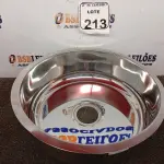 LOTE 213 - 01 CUBA INOX N38 AÇO  CO 430 38X12 FABRINOX. (NO ESTADO) ATENÇÃO! FAZER A VISITAÇÃO ANTES DE ARREMATAR, NÃO SABEMOS SE FUNCIONA. LEILÃO NÃO TEM GARANTIA E NEM DEVOLUÇÃO, SUJEITO A POSSÍVEIS AVARIAS VISÍVEIS/OCULTAS E/OU AUSÊNCIA DE COMPONENTES.