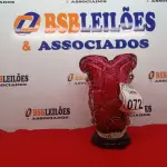 LOTE 072 - 01 VASO MURANO VERMELHO C/ BASE DE MADEIRA. (NO ESTADO) ATENÇÃO! FAZER A VISITAÇÃO ANTES DE ARREMATAR, NÃO SABEMOS SE FUNCIONA. LEILÃO NÃO TEM GARANTIA E NEM DEVOLUÇÃO, SUJEITO A POSSÍVEIS AVARIAS VISÍVEIS/OCULTAS E/OU AUSÊNCIA DE COMPONENTES.