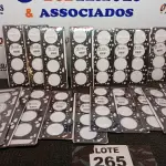 LOTE 265 - 19 – JUNTAS DE CABEÇOTE DIVERSOS (NO ESTADO, NÃO SABEMOS SE FUNCIONA. LEILÃO NÃO TEM GARANTIA E NEM DEVOLUÇÃO, SUJEITO A POSSÍVEIS AVARIAS VISÍVEIS/OCULTAS E/OU AUSÊNCIA DE COMPONENTES)
