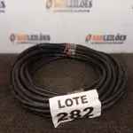 LOTE 282 - 25 METROS MANGUEIRA TRANÇADA PRETA PT300 (NO ESTADO, NÃO SABEMOS SE FUNCIONA. LEILÃO NÃO TEM GARANTIA E NEM DEVOLUÇÃO, SUJEITO A POSSÍVEIS AVARIAS VISÍVEIS/OCULTAS E/OU AUSÊNCIA DE COMPONENTES)