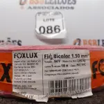 LOTE 086 - 01 ROLO FIO BICOLOR 1,5MM 2X14 100 MT FOXLUX/FAMASTIL (NO ESTADO) ATENÇÃO! FAZER A VISITAÇÃO ANTES DE ARREMATAR, NÃO SABEMOS SE FUNCIONA. LEILÃO NÃO TEM GARANTIA E NEM DEVOLUÇÃO, SUJEITO A POSSÍVEIS AVARIAS VISÍVEIS/OCULTAS E/OU AUSÊNCIA DE COMPONENTES.