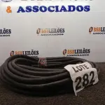 LOTE 282 - 25 METROS MANGUEIRA TRANÇADA PRETA PT300 (NO ESTADO, NÃO SABEMOS SE FUNCIONA. LEILÃO NÃO TEM GARANTIA E NEM DEVOLUÇÃO, SUJEITO A POSSÍVEIS AVARIAS VISÍVEIS/OCULTAS E/OU AUSÊNCIA DE COMPONENTES)