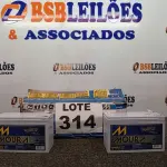 LOTE 314 - 05 - BATERIAS MOURA 12MVA-7 NO-BREAK, SEGURANÇA E TELECOM (NO ESTADO, NÃO SABEMOS SE FUNCIONA. LEILÃO NÃO TEM GARANTIA E NEM DEVOLUÇÃO, SUJEITO A POSSÍVEIS AVARIAS VISÍVEIS/OCULTAS E/OU AUSÊNCIA DE COMPONENTES)
