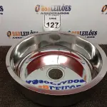 LOTE 127 - 01 CUBA INOX N38 AÇO 430 38X12 FABRINOX. (NO ESTADO) ATENÇÃO! FAZER A VISITAÇÃO ANTES DE ARREMATAR, NÃO SABEMOS SE FUNCIONA. LEILÃO NÃO TEM GARANTIA E NEM DEVOLUÇÃO, SUJEITO A POSSÍVEIS AVARIAS VISÍVEIS/OCULTAS E/OU AUSÊNCIA DE COMPONENTES.