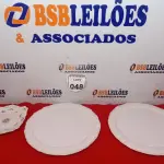 LOTE 048 - 02 PRATOS GRANDES BRANCOS E 01 PRATO PORCELANA INGLESA. (NO ESTADO) ATENÇÃO! FAZER A VISITAÇÃO ANTES DE ARREMATAR, NÃO SABEMOS SE FUNCIONA. LEILÃO NÃO TEM GARANTIA E NEM DEVOLUÇÃO, SUJEITO A POSSÍVEIS AVARIAS VISÍVEIS/OCULTAS E/OU AUSÊNCIA DE COMPONENTES.