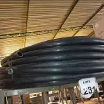 LOTE 231 - 01 ROLO MANG TUBO IRRIGACAO 1 X 2,0 PRETO INDEX. (NO ESTADO) ATENÇÃO! FAZER A VISITAÇÃO ANTES DE ARREMATAR, NÃO SABEMOS SE FUNCIONA. LEILÃO NÃO TEM GARANTIA E NEM DEVOLUÇÃO, SUJEITO A POSSÍVEIS AVARIAS VISÍVEIS/OCULTAS E/OU AUSÊNCIA DE COMPONENTES.