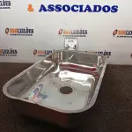 LOTE 343 - 01 CUBA INOX N2 AÇO 430 3.1/2 56X34X14 FABRINO. (NO ESTADO) ATENÇÃO! FAZER A VISITAÇÃO ANTES DE ARREMATAR, NÃO SABEMOS SE FUNCIONA. LEILÃO NÃO TEM GARANTIA E NEM DEVOLUÇÃO, SUJEITO A POSSÍVEIS AVARIAS VISÍVEIS/OCULTAS E/OU AUSÊNCIA DE COMPONENTES.