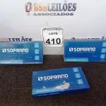LOTE 410 - 03 FECHADURAS POPLINE ALAVANCA CR SOPRANO (NO ESTADO) ATENÇÃO! FAZER A VISITAÇÃO ANTES DE ARREMATAR, NÃO SABEMOS SE FUNCIONA. LEILÃO NÃO TEM GARANTIA E NEM DEVOLUÇÃO, SUJEITO A POSSÍVEIS AVARIAS VISÍVEIS/OCULTAS E/OU AUSÊNCIA DE COMPONENTES.