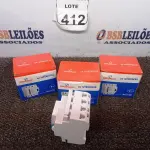 LOTE 412 - 03 CAIXAS DE INTERRUPTOR DECORLUX RESIDUAL DR TETRAPOLAR, CONTÉM 01 UNIDADE EM CADA CAIXA. (NO ESTADO) ATENÇÃO! FAZER A VISITAÇÃO ANTES DE ARREMATAR, NÃO SABEMOS SE FUNCIONA. LEILÃO NÃO TEM GARANTIA E NEM DEVOLUÇÃO, SUJEITO A POSSÍVEIS AVARIAS VISÍVEIS/OCULTAS E/OU AUSÊNCIA DE COMPONENTES.