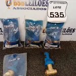 LOTE 535 - 05 BASES REGISTRO PRESSÃO 1/2 TIGRE. (NO ESTADO) ATENÇÃO! FAZER A VISITAÇÃO ANTES DE ARREMATAR, NÃO SABEMOS SE FUNCIONA. LEILÃO NÃO TEM GARANTIA E NEM DEVOLUÇÃO, SUJEITO A POSSÍVEIS AVARIAS VISÍVEIS/OCULTAS E/OU AUSÊNCIA DE COMPONENTES.
