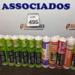 LOTE 496 - 12 ADESIVOS POLIURETANO PU 40 CINZA SACHE 600ML MARCA UNIPEGA 600ML CADA. (NO ESTADO) ATENÇÃO! FAZER A VISITAÇÃO ANTES DE ARREMATAR, NÃO SABEMOS SE FUNCIONA. LEILÃO NÃO TEM GARANTIA E NEM DEVOLUÇÃO, SUJEITO A POSSÍVEIS AVARIAS VISÍVEIS/OCULTAS E/OU AUSÊNCIA DE COMPONENTES