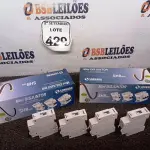 LOTE 429 - 02 CAIXAS DE MINI DISJUNTORES SOPRANO MODELO SHB GILL, 01 POLO, CONTÉM 12 UNIDADES EM CADA CAIXA. (NO ESTADO) ATENÇÃO! FAZER A VISITAÇÃO ANTES DE ARREMATAR, NÃO SABEMOS SE FUNCIONA. LEILÃO NÃO TEM GARANTIA E NEM DEVOLUÇÃO, SUJEITO A POSSÍVEIS AVARIAS VISÍVEIS/OCULTAS E/OU AUSÊNCIA DE COMPONENTES.