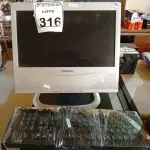LOTE 316 - 01 CPU HP, 01 MONITOR E 01 TECLADO. (NO ESTADO) ATENÇÃO! FAZER A VISITAÇÃO ANTES DE ARREMATAR, NÃO SABEMOS SE FUNCIONA. LEILÃO NÃO TEM GARANTIA E NEM DEVOLUÇÃO, SUJEITO A POSSÍVEIS AVARIAS VISÍVEIS/OCULTAS E/OU AUSÊNCIA DE COMPONENTES.