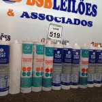LOTE 519 - 13 TUBOS ADESIVOS E SELADORES/SELANTES/ADESIVOS MARCA E MODELOS DIVERSOS 240G CADA. (NO ESTADO) ATENÇÃO! FAZER A VISITAÇÃO ANTES DE ARREMATAR, NÃO SABEMOS SE FUNCIONA. LEILÃO NÃO TEM GARANTIA E NEM DEVOLUÇÃO, SUJEITO A POSSÍVEIS AVARIAS VISÍVEIS/OCULTAS E/OU AUSÊNCIA DE COMPONENTES.